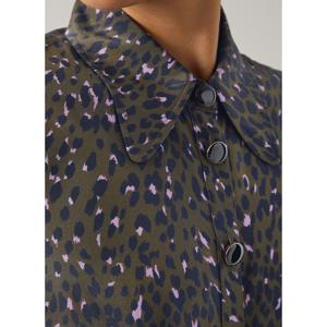L.K. Bennett Sonya Multi Animal Print Silk Blouse